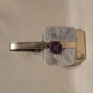 NEW Holiday faux fur wine bag